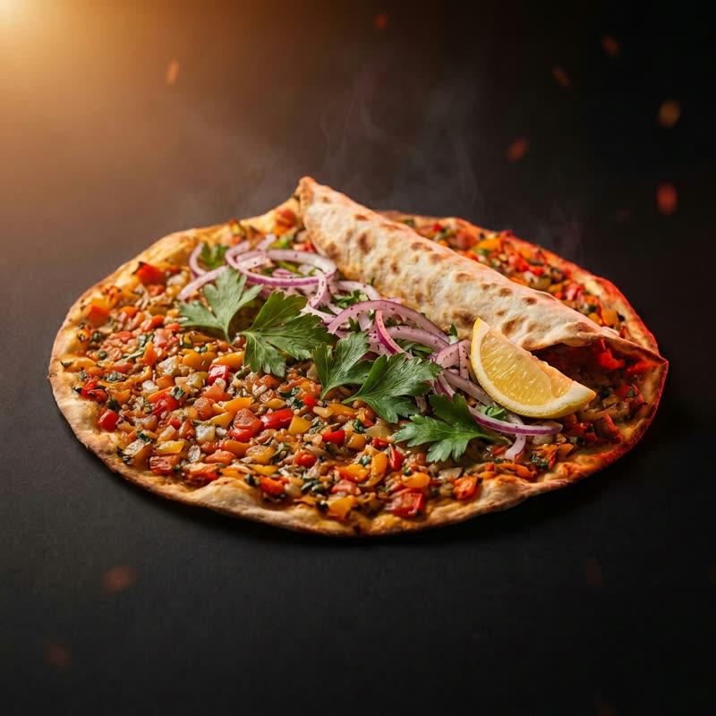 Menú Lahmacun Vegetal