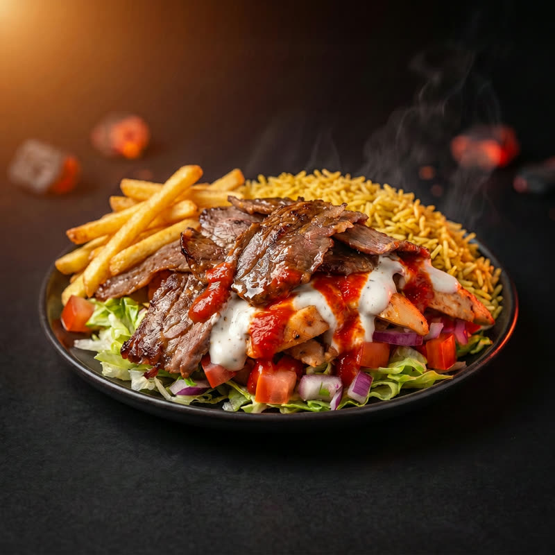 Menú Plato con Arroz + Patatas